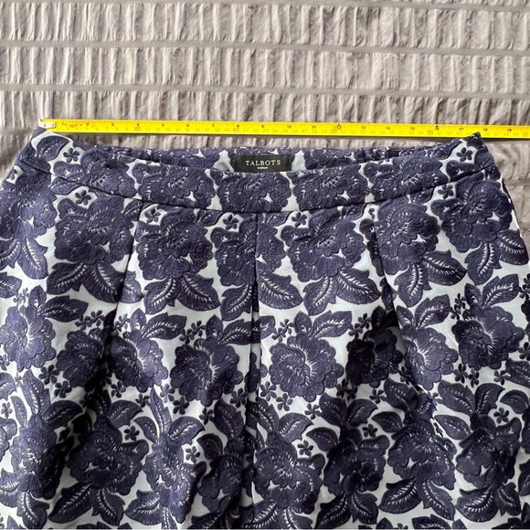 NWT Talbots Woman Blue Lace Floral Special Occasion Skirt Womens Plus Sz 14W - Picture 11 of 14
